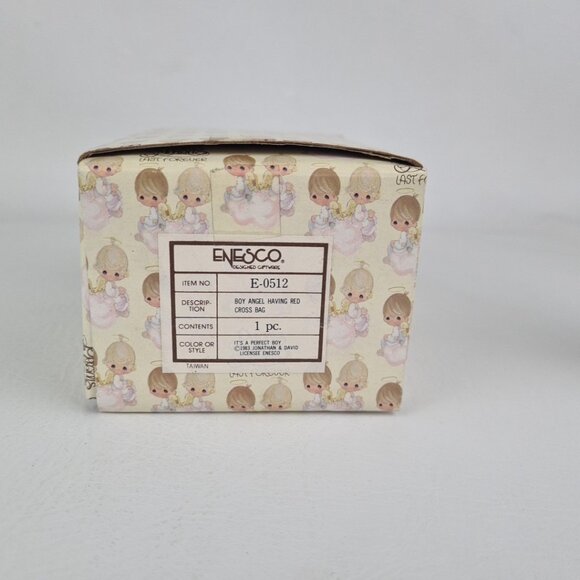 Enesco Precious Moments E-0512 "Its A Perfect Boy" Porcelain Figurine Vntg - Picture 6 of 6